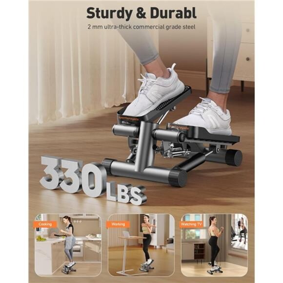 Stair Stepper for Exercise,Mini Steppers with Resistance Band, Hydraulic Stepper - Picture 7 of 8